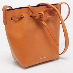 Mansur Gavriel Tan Leather Mini Bucket Bag