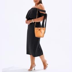 Mansur Gavriel Tan Leather Mini Bucket Bag