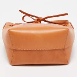 Mansur Gavriel Tan Leather Mini Bucket Bag
