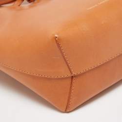 Mansur Gavriel Tan Leather Mini Bucket Bag