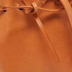 Mansur Gavriel Tan Leather Mini Bucket Bag