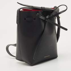Mansur Gavriel Black Leather Mini Mini Bucket Bag