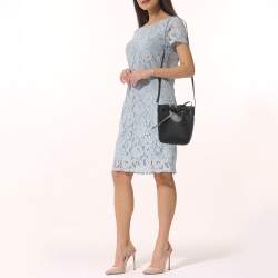 Mansur Gavriel Black Leather Mini Mini Bucket Bag