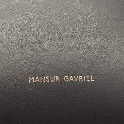 Mansur Gavriel Black Leather Mini Mini Bucket Bag