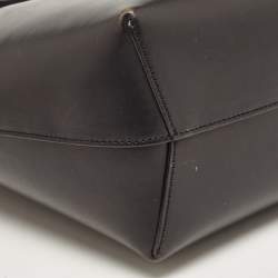 Mansur Gavriel Black Leather Drawstring Bucket Bag