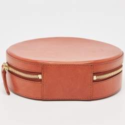 Mansur Gavriel Brown Leather Circle Crossbody Bag