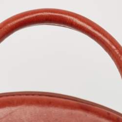 Mansur Gavriel Brown Leather Circle Crossbody Bag