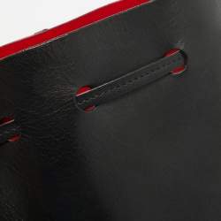 Mansur Gavriel Black Leather Mini Bucket Bag