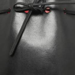 Mansur Gavriel Black Leather Mini Bucket Bag