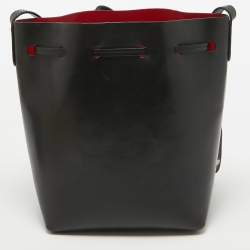 Mansur Gavriel Black Leather Mini Bucket Bag