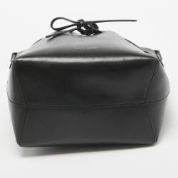 Mansur Gavriel Black Leather Mini Bucket Bag