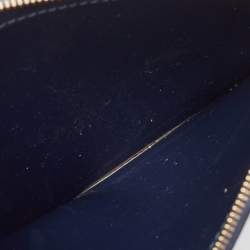 Pre Owned Mansur Gavriel Navy Blue Leather Bucket Bag 