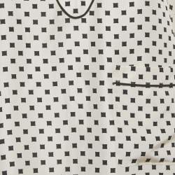 مملوكة مسبقًا توب مارك باي مارك جاكوبس حرير مطبوع بلا أكمام شاحب صغير