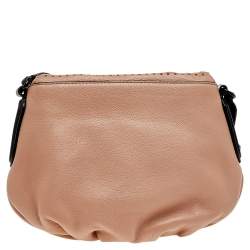 Pre Owned Marc by Marc Jacobs Beige/Black Leather Classic Q Natasha Crossbody Bag