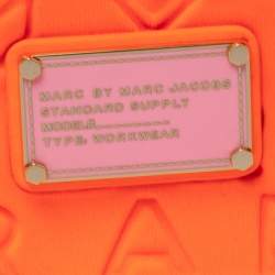 Pre Owned حقيبة معصم صغيرة مارك باى مارك أند جاكوبس وينغنام قماش شعار دريمى برتقالى داكن