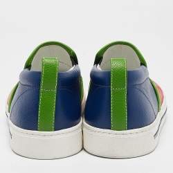 Pre Owned Marc by Marc Jacobs Red Leather Slip On Sneakers Size 40