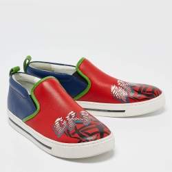 Pre Owned Marc by Marc Jacobs Red Leather Slip On Sneakers Size 40