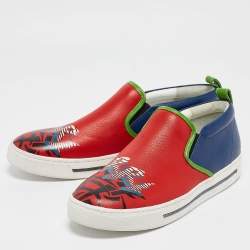 Pre Owned Marc by Marc Jacobs Red Leather Slip On Sneakers Size 40