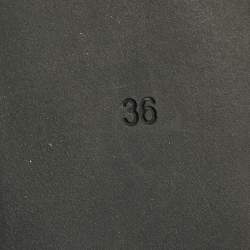 Pre Owned Marc by Marc Jacobs Black Leather and Suede Ballet Flats Size 36