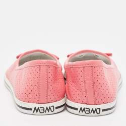 Marc by Marc Jacobs Pink Perforated Leather Mouse Flats Size 39