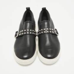 Marc by Marc Jacobs Black Leather Slip On Sneakers Size 37