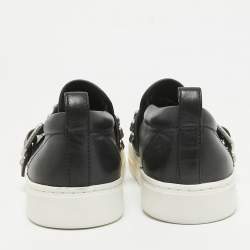 Marc by Marc Jacobs Black Leather Slip On Sneakers Size 37