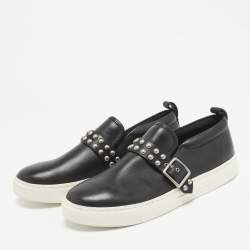 Marc by Marc Jacobs Black Leather Slip On Sneakers Size 37