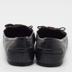 Pre Owned Marc by Marc Jacobs Black Leather Loafer Ballet Flats Size 40