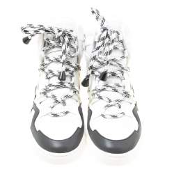 مملوكة مسبقًا حذاء رياضي مارك باي مارك جاكوبس مرتفع من أعلى شبك وجلد مونوكروم مقاس 38