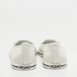 مملوكة مسبقًا Marc by Marc Jacobs White Perforated Leather Mouse Ballet Flats Size 37