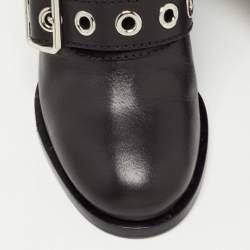 Pre Owned Marc by Marc Jacobs Black Leather Victorian Ankle Boots Size 36
