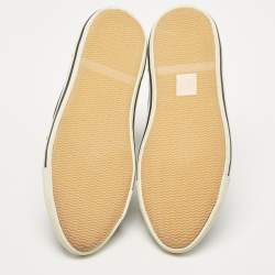 Pre Owned Marc by Marc Jacobs Black Suede and Leather Zip Front High Top Sneakers Size 38