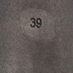 Pre Owned Marc by Marc Jacobs Black/White Suede and Leather Cat Smoking Slipper Size 39