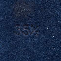 مملوكة مسبقًا Marc by Marc Jacobs Blue Velvet and Leather Cat Smoking Slippers Size 35.5