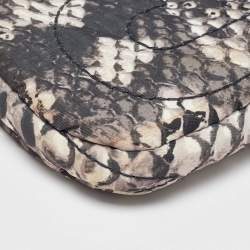 Marc by Marc Jacobs Grey Nylon Snakeskin Printed Laptop Case