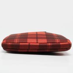 Marc by Marc Jacobs Red/Black Plaid Mesh Fabric iPad Case