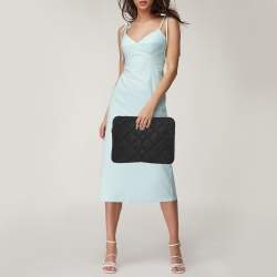 Pre Owned Marc by Marc Jacobs Black Quilted Nylon 13" Laptop Case