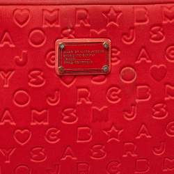 Marc by Marc Jacobs Red Polyester Dreamy Logo Laptop Case