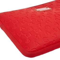 Marc by Marc Jacobs Red Polyester Dreamy Logo Laptop Case