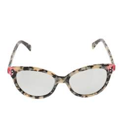 Marc by Marc Jacobs Beige/Black Marble Effect Acetate MMJ 461/S Mirror Sunglasses