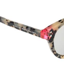 Marc by Marc Jacobs Beige/Black Marble Effect Acetate MMJ 461/S Mirror Sunglasses