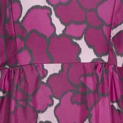 Marc by Marc Jacobs Pink Printed Silk Short Dress M