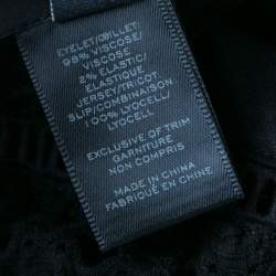 Marc By Marc Jacobs Black Eyelet Jersey Asymmetric Sleeveless Yuki Dress S