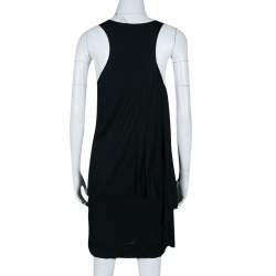 Pre Owned Marc by Marc Jacobs Black Chelsea Jersey Asymmetric Dress M