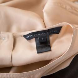 Marc by Marc Jacobs Sandstone Beige Cotton Reverse Patch Pocket Detail Top M