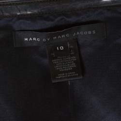 Pre Owned Marc by Marc Jacobs Black Asymmetric Peg Ellsworth Strapless Dress L