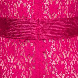 Marc by Marc Jacobs Strawberry Daiquiri Floral Lace Paneled Leila Dress S