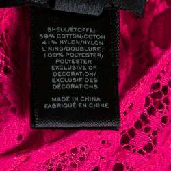 Marc by Marc Jacobs Strawberry Daiquiri Floral Lace Paneled Leila Dress S