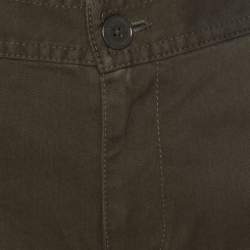 Pre Owned بنطلون كارغو مارك باي مارك جاكوبس قطن أخضر سترتش بوسط مطاطي S