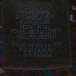 Pre Owned Marc by Marc Jacobs Green Wool & Silk Blend Peacock Paisley Print Short Dress L